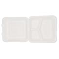 Κουτί σαλάτας 3-διαμερίσματος φιλικό προς το περιβάλλον μίας χρήσης Bagasse Takeout Bento Box Food Container