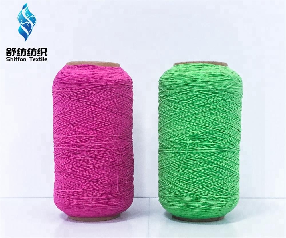 Lycra spandex covered yarn Latex rubber elastic yarn for gloves socks