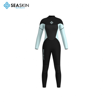 Zeegebied aangepast logo duurzaam neopreen wetsuit voor vrouwen