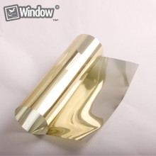 B-0304 VLT15% Architectural Window Film Solar Gold Silver Mirror Effect 1.52MX30M