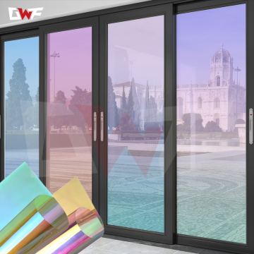 Decorative glass film for windows