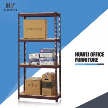 Steel slotted angle industrial shelving racks