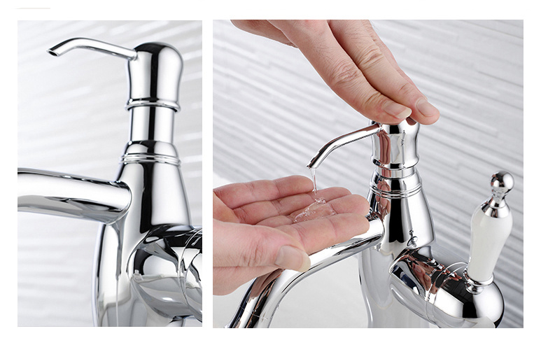 Adjustable Single Hole Brass Basin Faucet