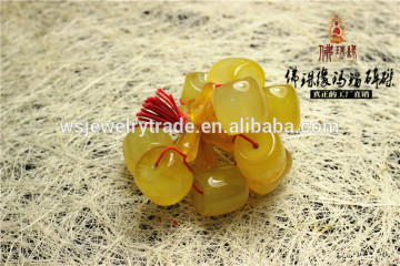 12mm-20mm all kinds size yellow tiger stone guru bead Yellow agate Accessories wholesale