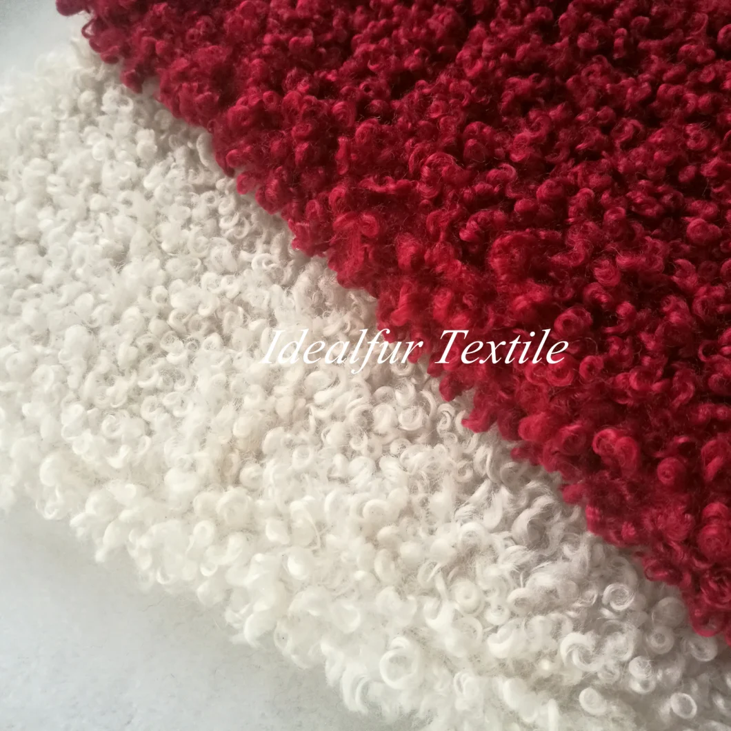 Customized Color Super Curly Imitation Wool Fake Fur