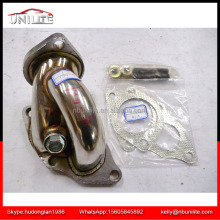 TD05H 16G Turbo Manifold + Outlet Downpipe Elbow Exhaust for 90-99 Eclipse DSM 4G63T - UNI-DP-202