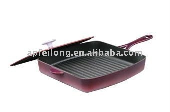 cast iron fry pan with handle
