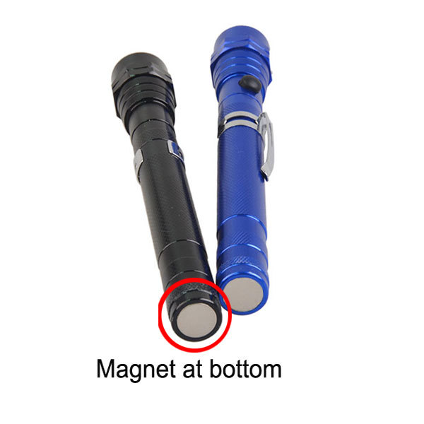 Portable Flexible Neck Magnetic Telescopic Flexible Pen Shape Light Flashlight LED Work Torch with Magnet for Inspection