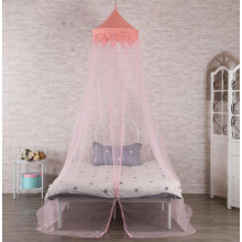 Москитная сетка с розовым куполом для односпальной кровати