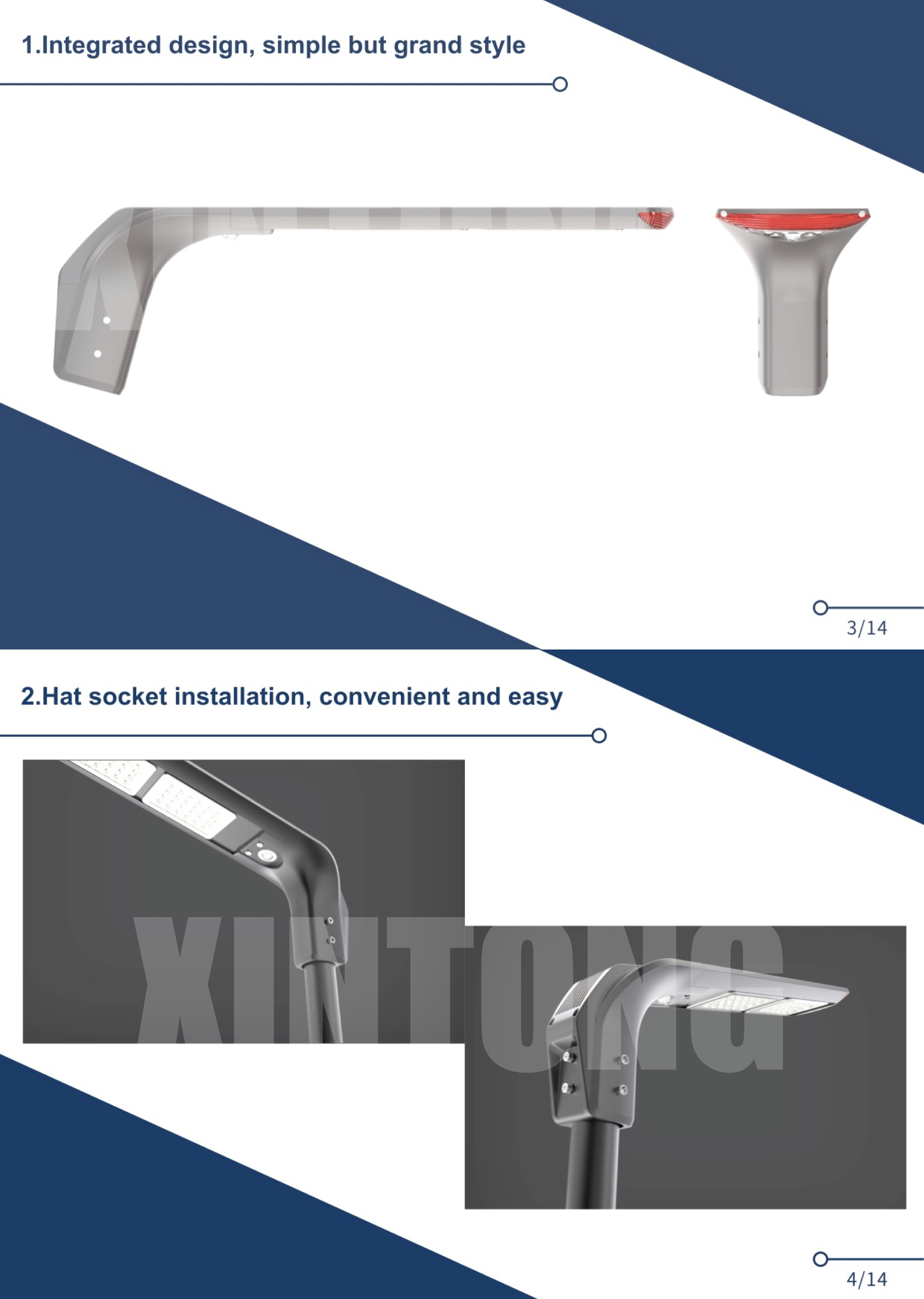 Low Wattage Integrated LED Solar Street Light 15W 20W 30W 40W