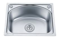 Sleek Single Bowl Stainless Steel Bar Sink