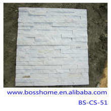 Low price white sandstone slate wall tiles