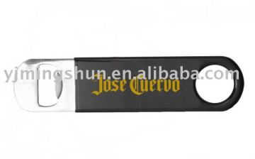 Plastic cover bottle opener