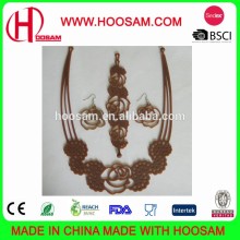 Hollow silicone fashionable necklace (necklace, bracelet & earring)