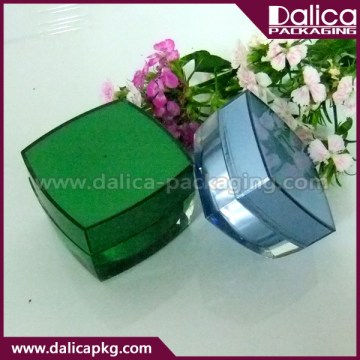 Cute innovative square shape acrylic cream jar