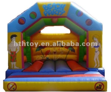 Indoor beach party inflatable trampoline for kids and adults