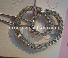 Fashion Heart Shape Rhinestone Hair Clip
