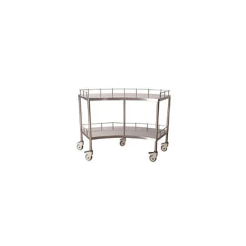 Hospital Instrument Medical Double Stand Trolley