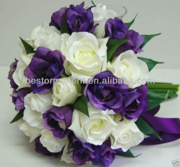 SILK WEDDING ROSE BOUQUET
