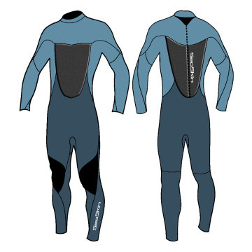 Trajes de neopreno de buceo con cremallera completa para hombre Seaskin