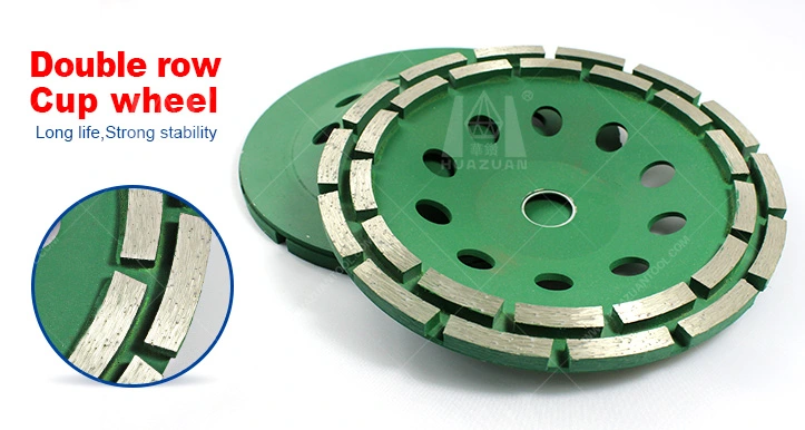 4 Inch Diamond Segment Grinding Cup Wheel Single Row Disc