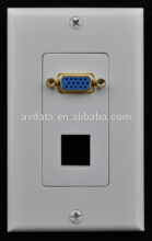 Single Port Keystone VGA Wall Plate