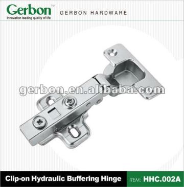 Clip-on auto close door hinge