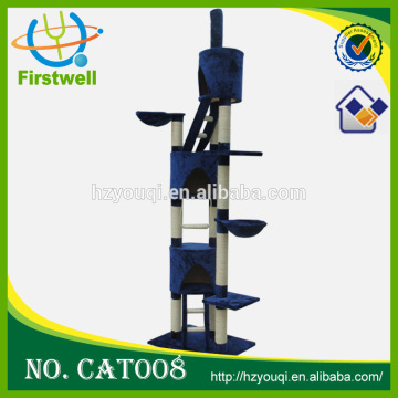 Hot sales cat tree with sisal pole 2 crazy cat toy