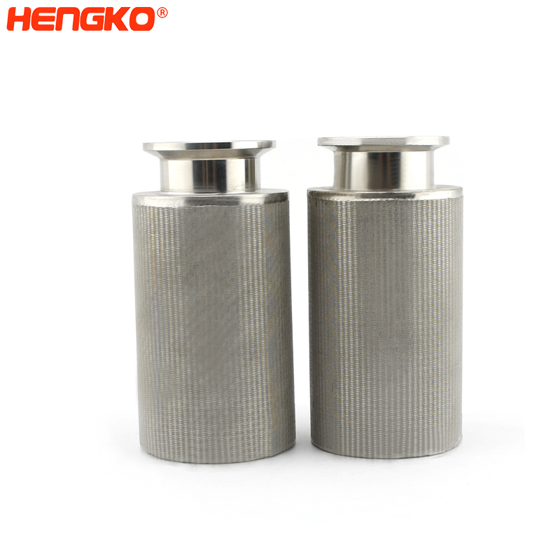 HENGKO Sintered Porous metal tube stainless steel hydraulic pump filter can be used to filter oil gasoline or air filter