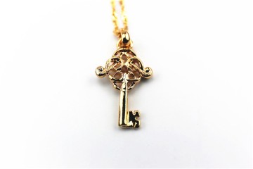 Fashion Pendant, Gold-Plated Key Pendant, PT1228