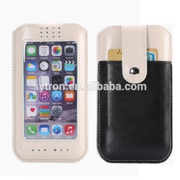 first grade stylish mobile phone pouch for 4 inch cell phone