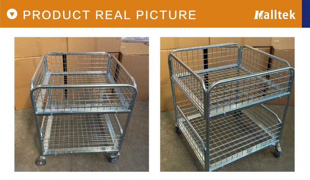 Shopping Mall Discount Mesh Storage Cart Promotion Cage