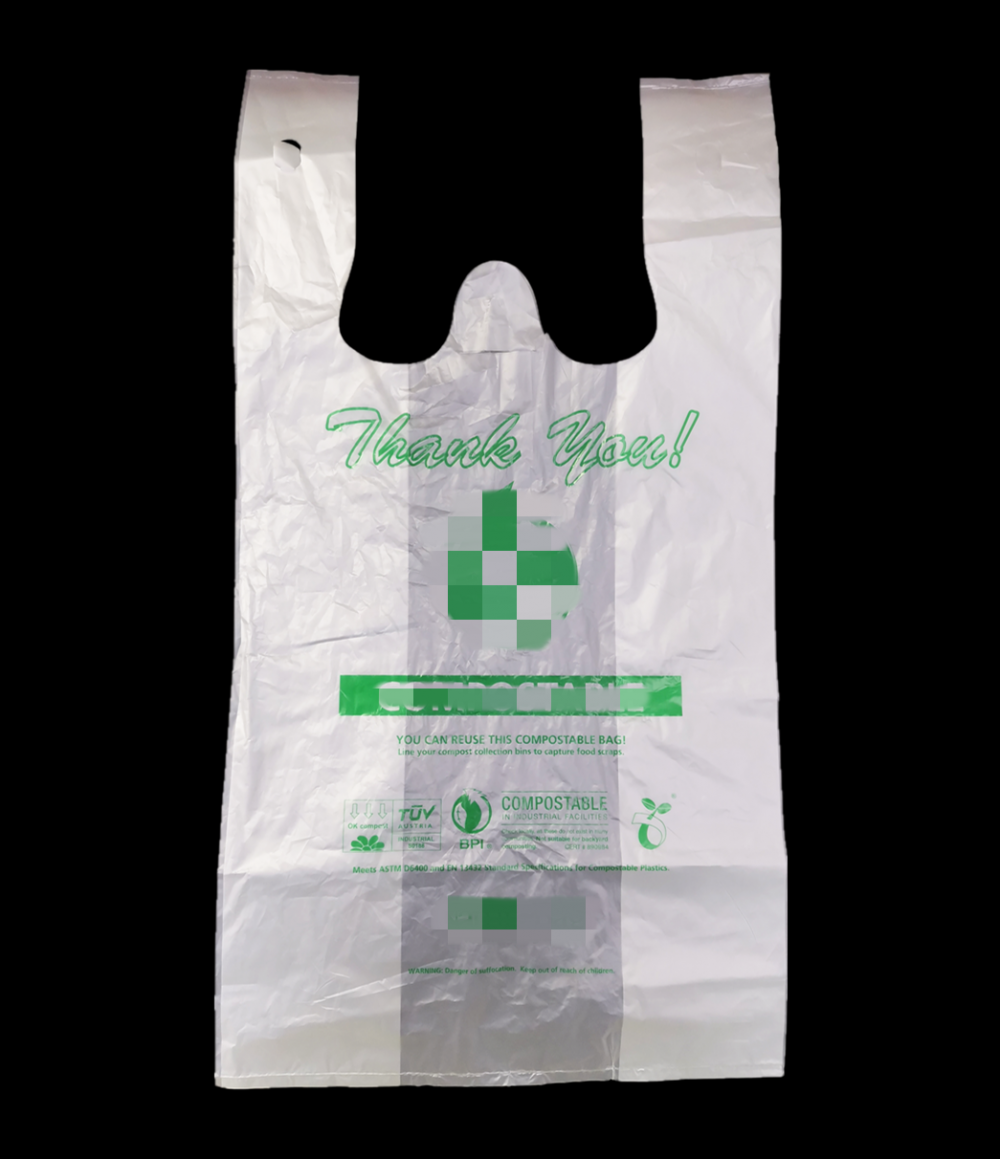 Compostable Cornstarch Shopping Bags