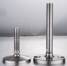 Adjustable leveling feet for machine metal leveling feet