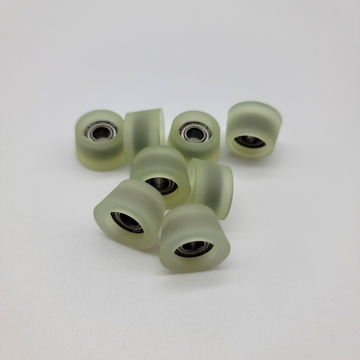 Customized PU Roller Nylon Plastic Pulley Wheel Drawer Roller with Small Ball Bearing