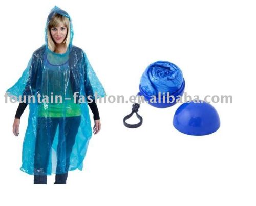 ball poncho/giveaway poncho/gift poncho in ball