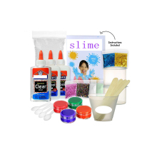 DIY Soft Fruit Crystal Slime Glitter Kit for Kids - Non-Toxic