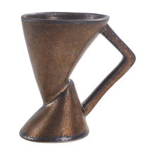 Vintage Ceramic Coffee Cup with Latte Art Teacup Mug