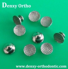 Dental Lingual Button Round Base Metal Lingual Button