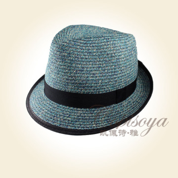 2015 unisex top hat fashion paper straw hat handmade knitted hat