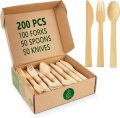 Disposable Bamboo Cutlery Set