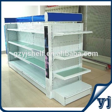 Punching back glass shelf for store display/grocery store shelving rack