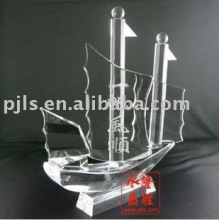 crystal model ship