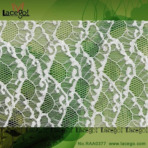 Hot Selling Rayon Nylon Cream Lace Fabric For Apparel