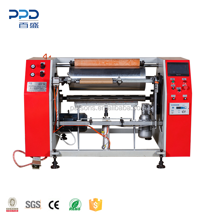 Good Quality Semi Automatic Aluminium Foil Roll Rewinding And Cutting Machine