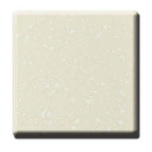 Cream Seamless Custom 3050 * 760mm Polyester Solid Surface Sheet Tiles For Dining Table
