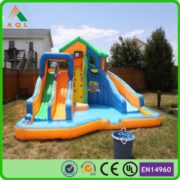 Factory supply pvc pool water slide/ inflatable kids water slide/ backyard water slide