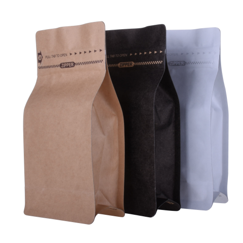 Stock Flat Bottom Bags With Clear Window