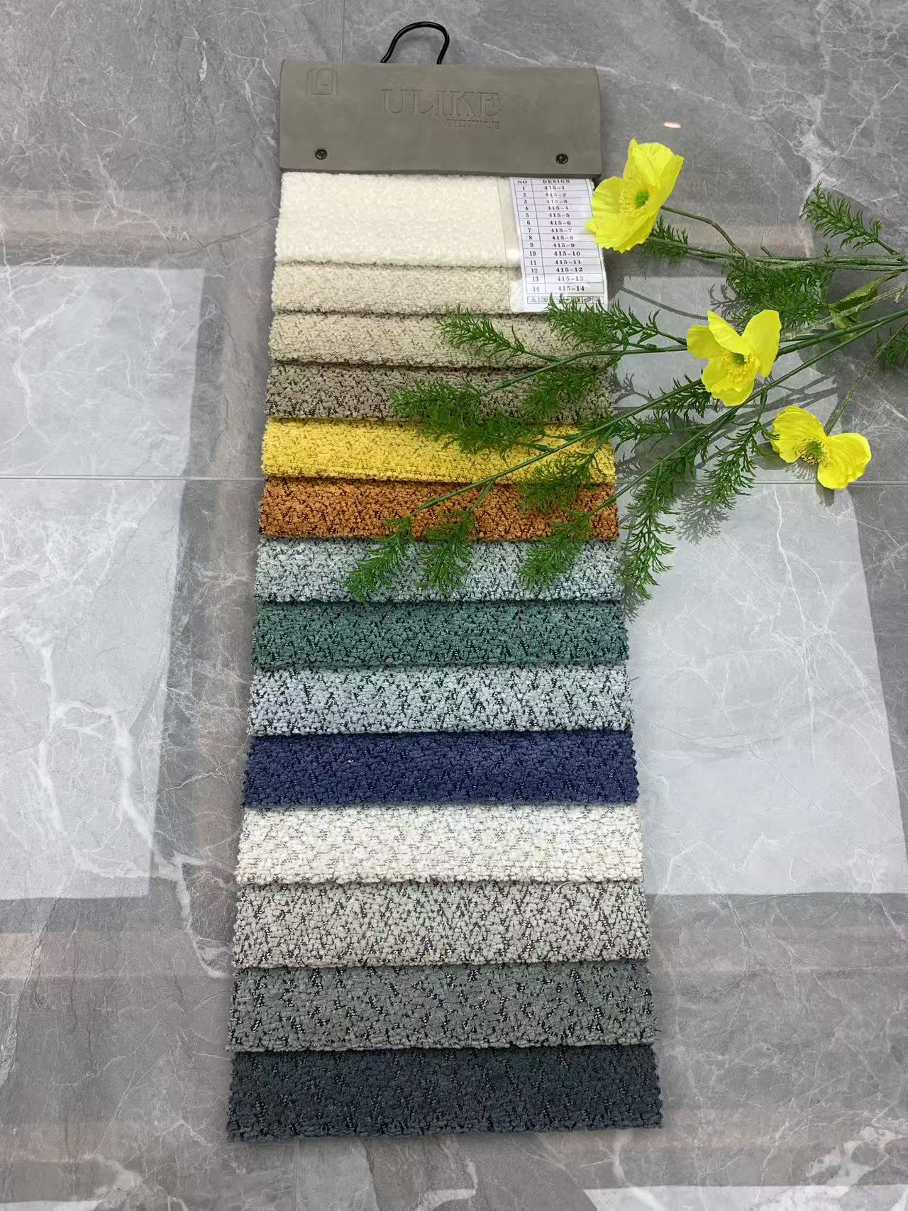 Tissu d'ameublement décoratif en chenille pour meubles Decorative Chenille Upholstery Fabric for Furniture