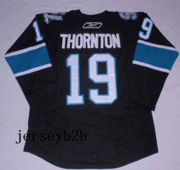 New #19 Thornton nhl jersey